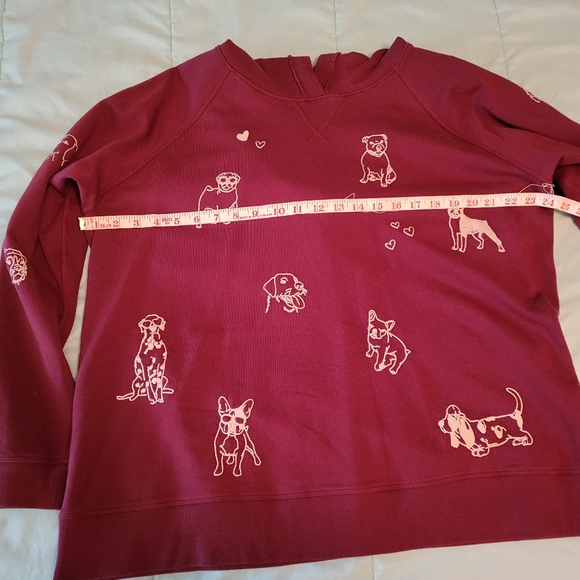 Johnny Was Tippi Embroidered Dog Hooded Sweatshirt XL - Picture 6 of 12